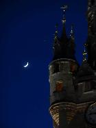 Rapprochement Lune + Jupiter + Béfroi de Douai