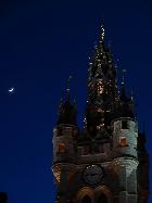 Rapprochement Lune + Jupiter + Béfroi de Douai