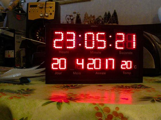 horloge lumineuse