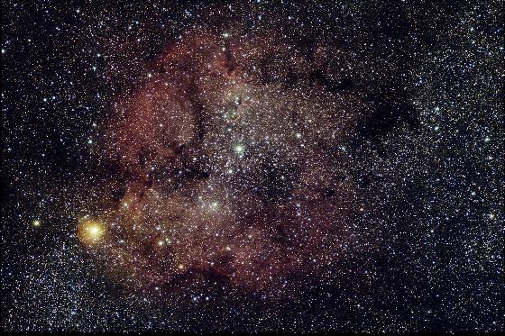 IC 1396 + la trompe + etoile Grenat