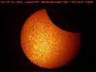 PARTIAL SOLAR ECLIPSE H-ALPHA CORONADO 60MM SOUTH FRANCE WITH CLOUD  