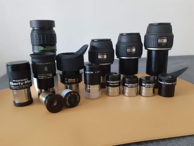 Ma gamme d'oculaires