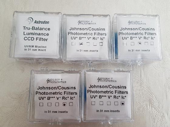 Filtres Astrodon L, BVRI 31mm insert