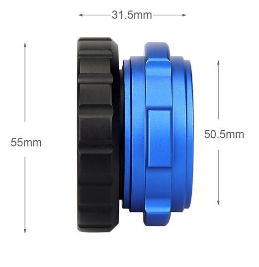 Porte oculaire à serrage annulaire