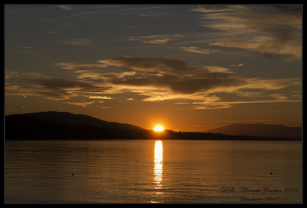 Coucher de Soleil sur le Leman - Decembre 2017