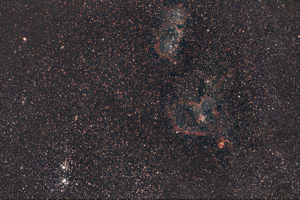 Double amas Persée et nébuleuses du Coeur et de l'Ame