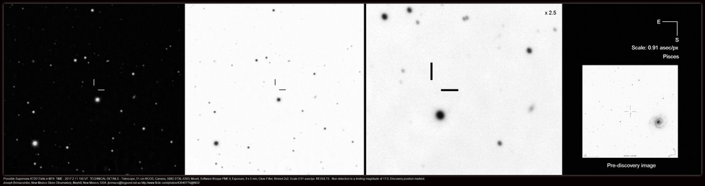 Possible Supernova AT2017ahk in M74 Narrowfield C - Feb 11, 2017