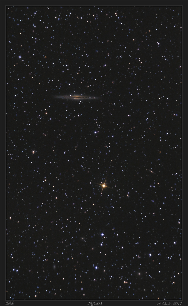 NGC 891 - 17 et 19 octobre 2017