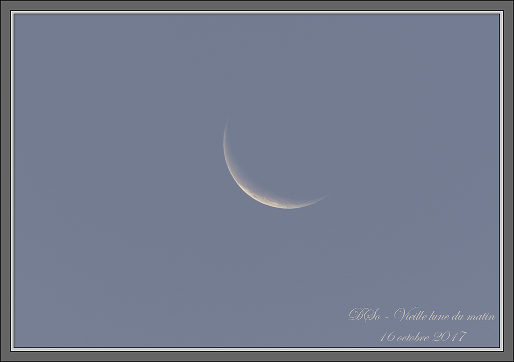 Vieille lune du matin - 16 octobre 2017