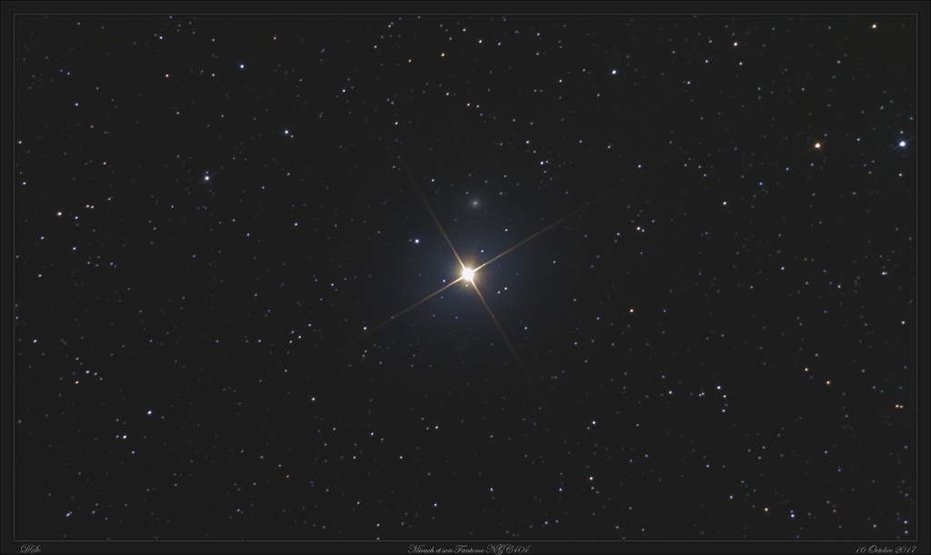Mirach et son fantome NGC404 - 16 octobre 2017
