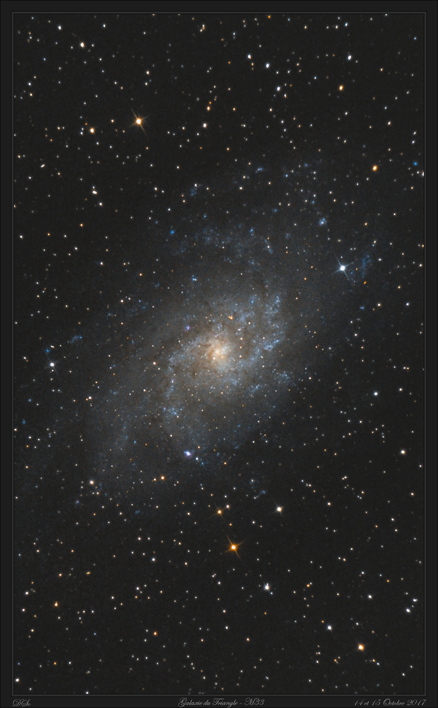 M33 - Galaxie du triangle - 14 et 15 Octobre 2017