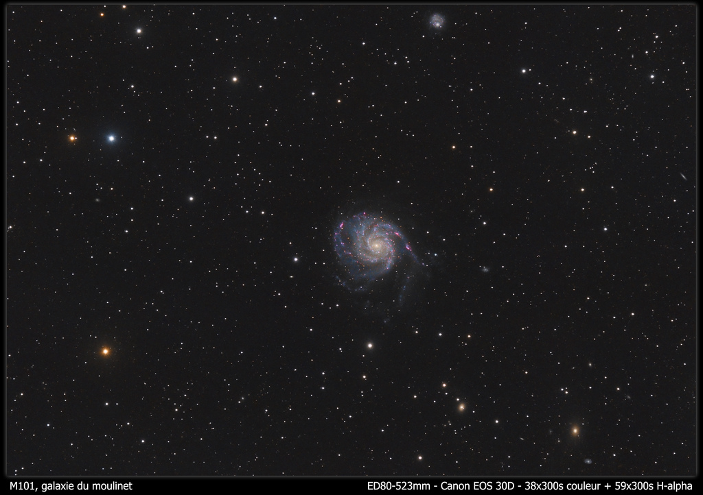 M101, galaxie du moulinet