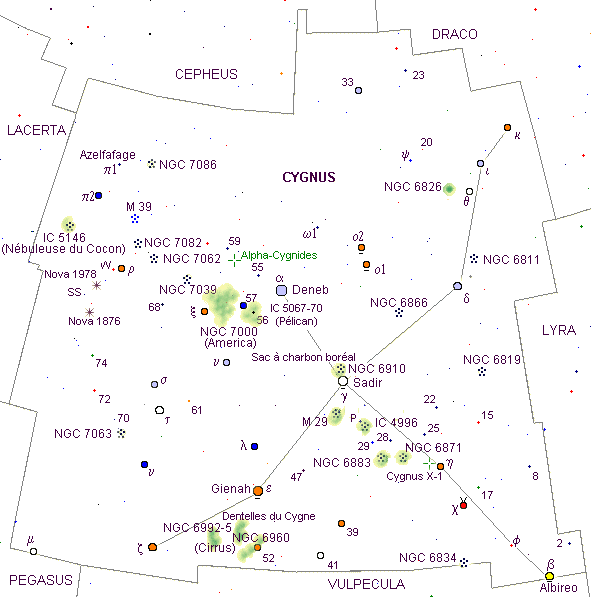 Résultat de recherche d'images pour "constellation du cygne"