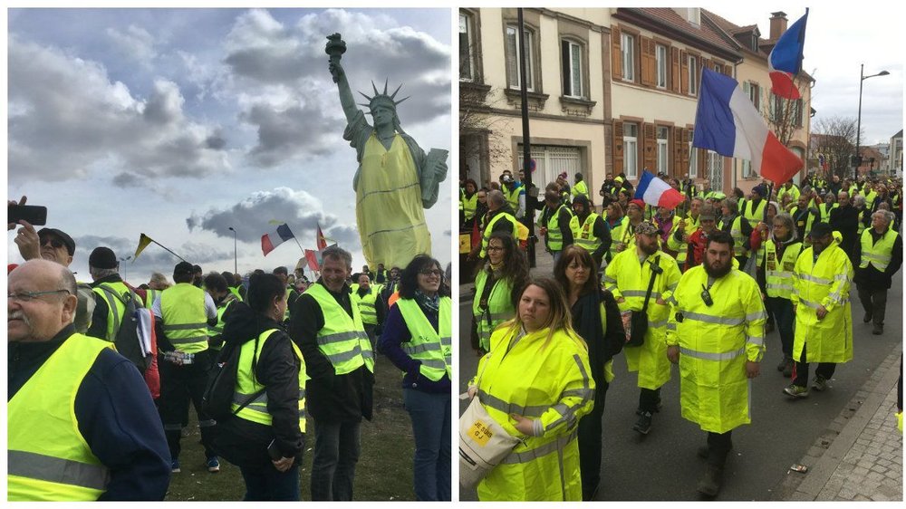 Résultat de recherche d'images pour "gilet jaune à colmar"