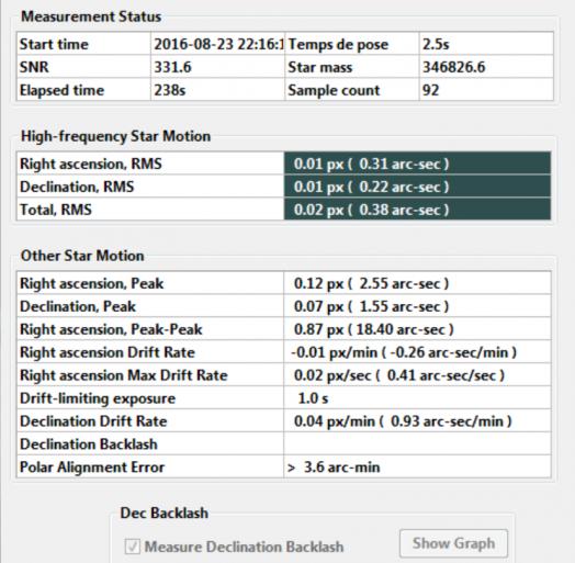 PHD2 le Guiding Assistant Logiciels astro