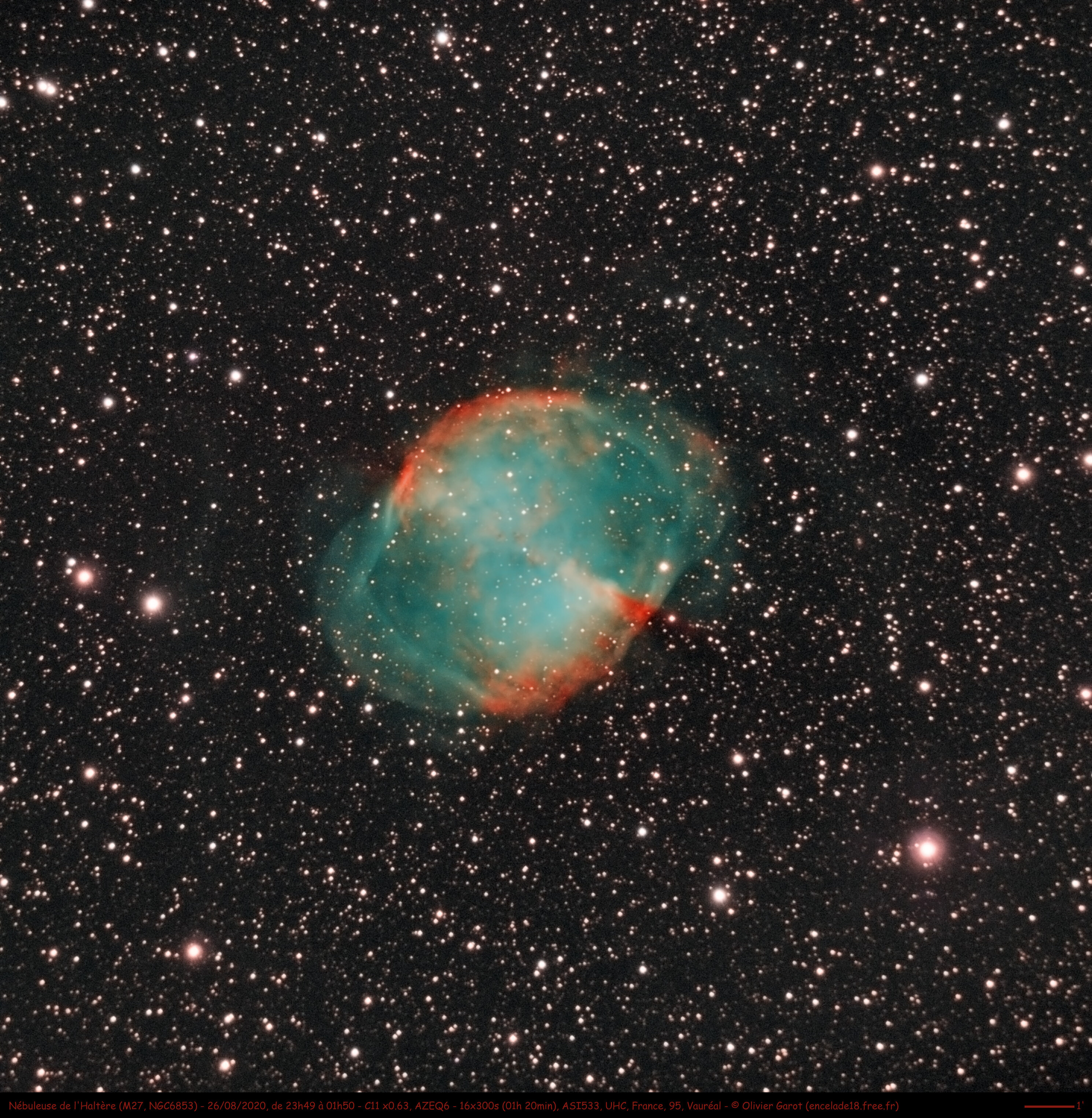 Nébuleuse de l'Haltère (M27) Astrophotographie Webastro — free download