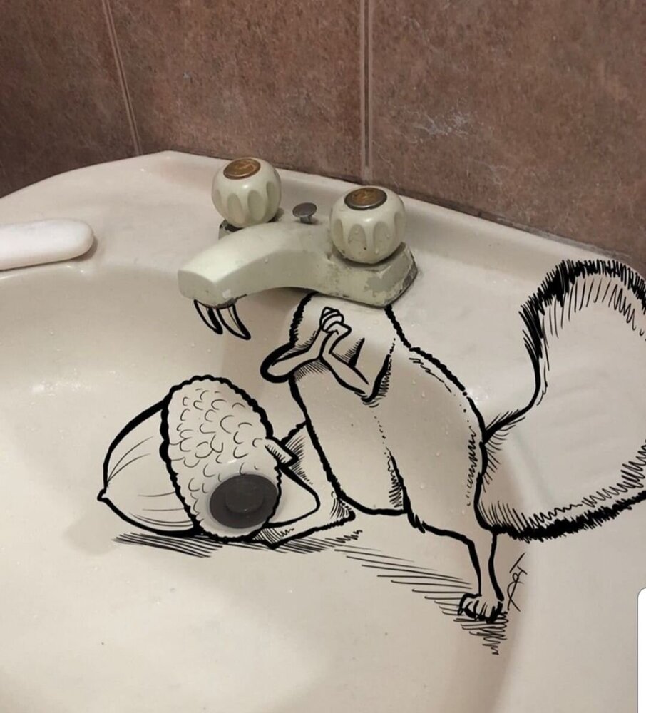 Robinet l'âge de glace street art populaire.jpeg