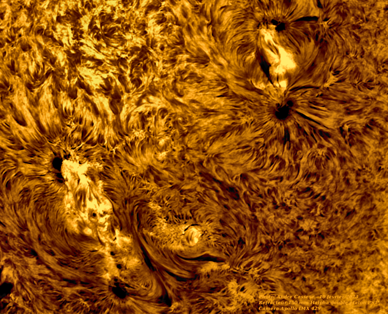 Turbulences solaire 10 fevrier 2023 refracteur 150mm halpha.png